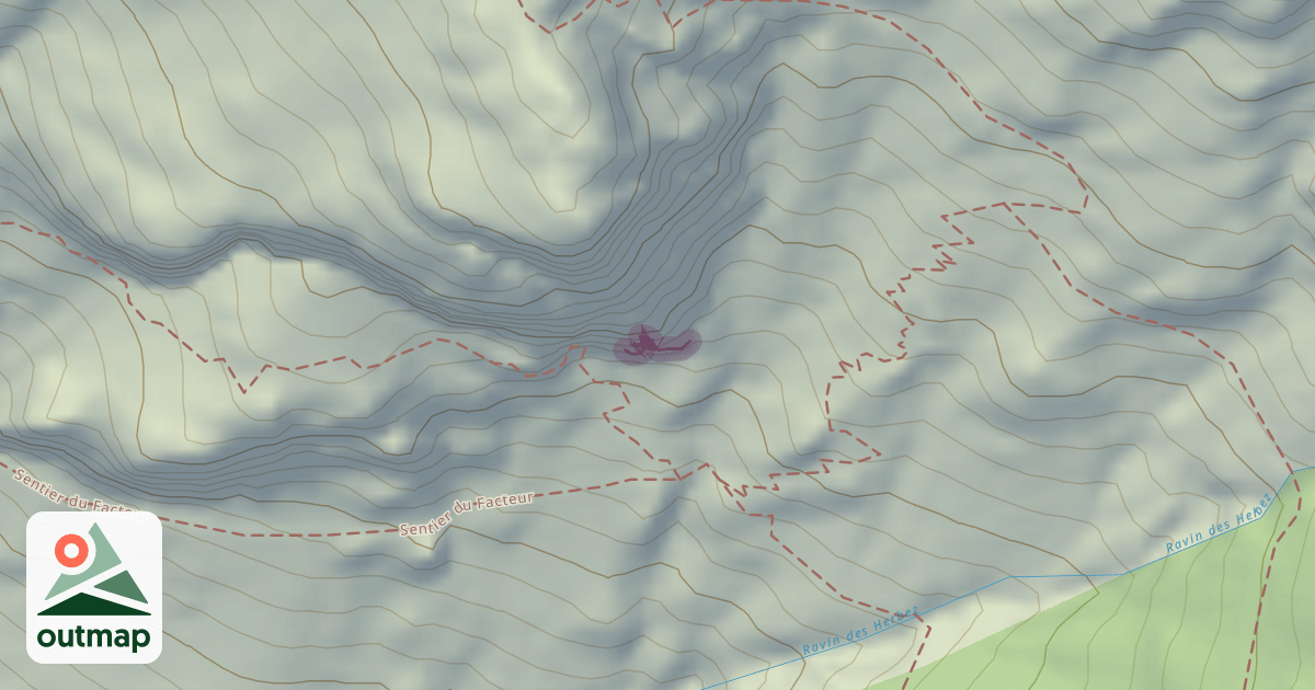 Map of Falaise des Herbez