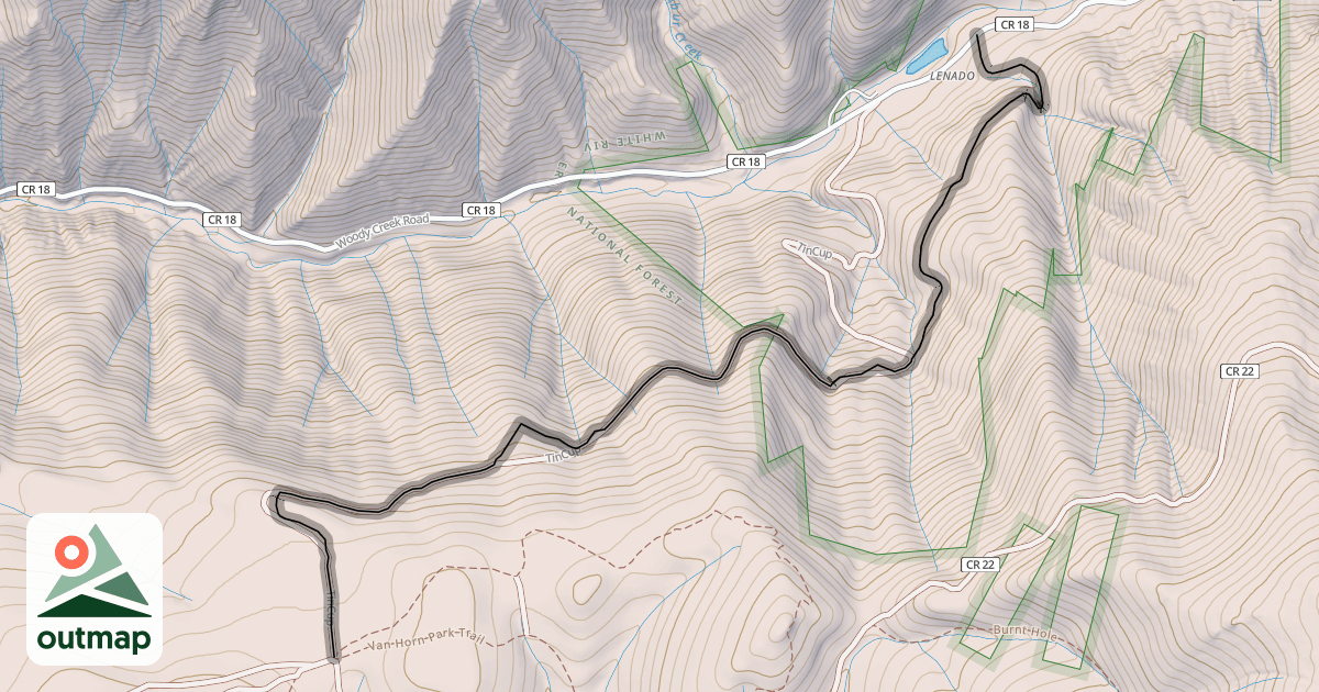 Map of TinCup