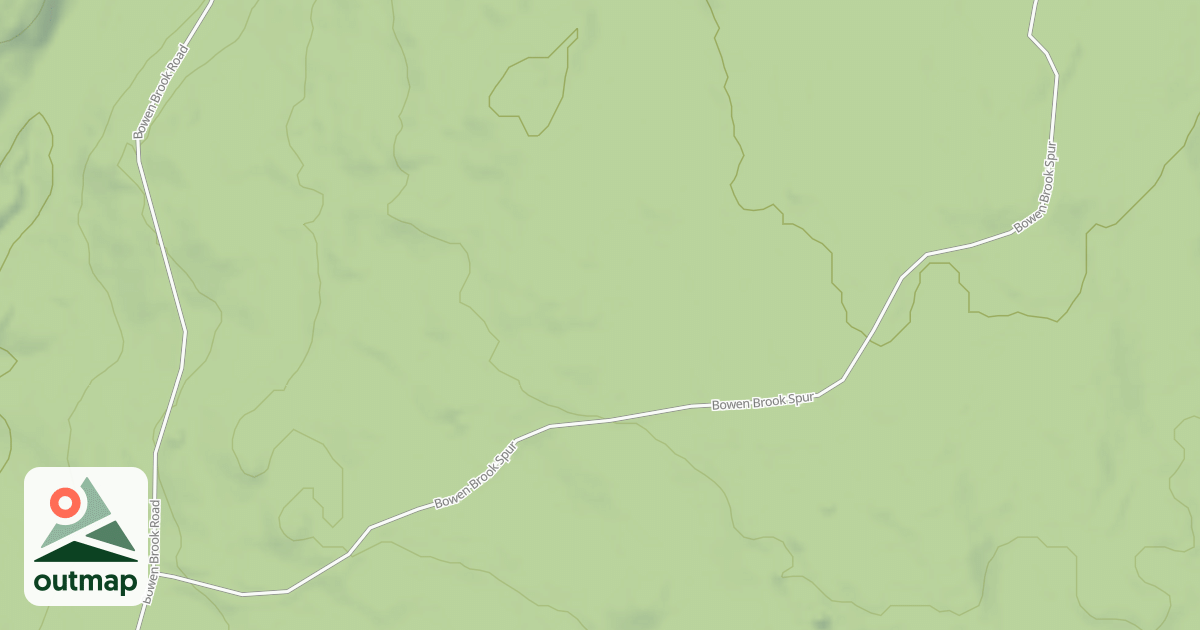 Map of BOWEN BROOK SPUR A