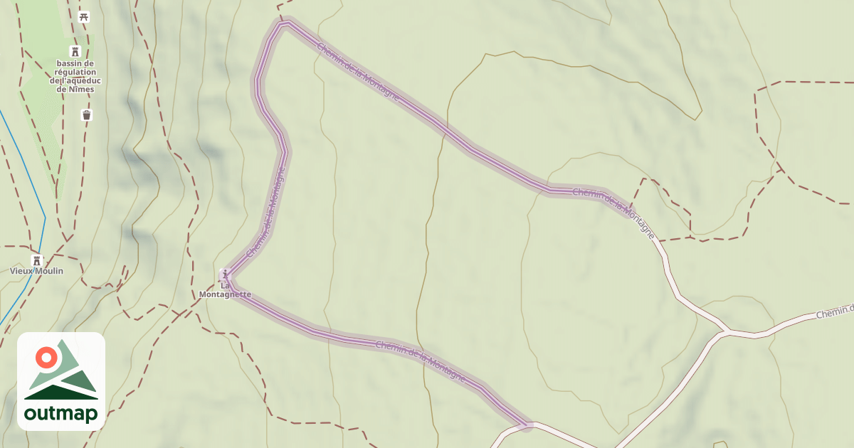 Map of Chemin de la Montagne