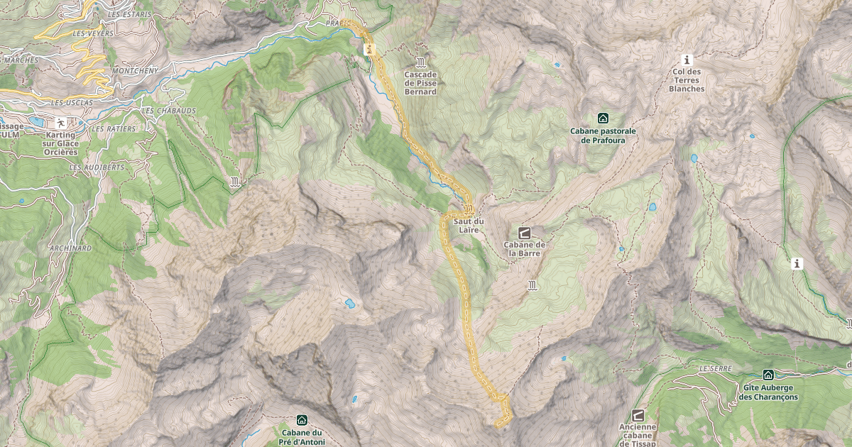Map preview of Le Mourre Froid — Prapic