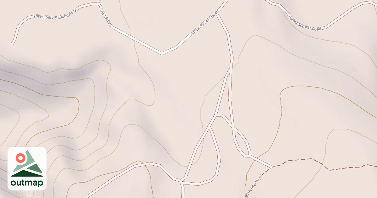 Map of USFS National Forest System Roads {0227C478-A4E9-40C6-A23E-567BA25E093F}