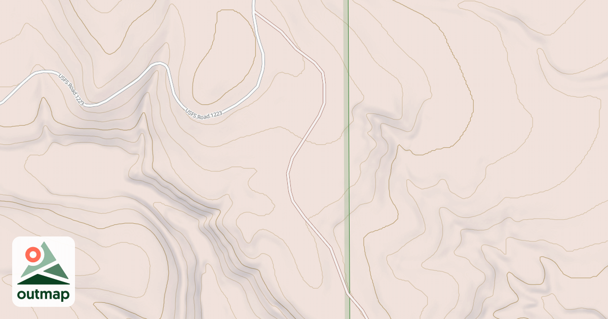 Map of USFS National Forest System Roads {EFBE13E8-1C71-4DF7-B4D8-5B61EB3352BD}
