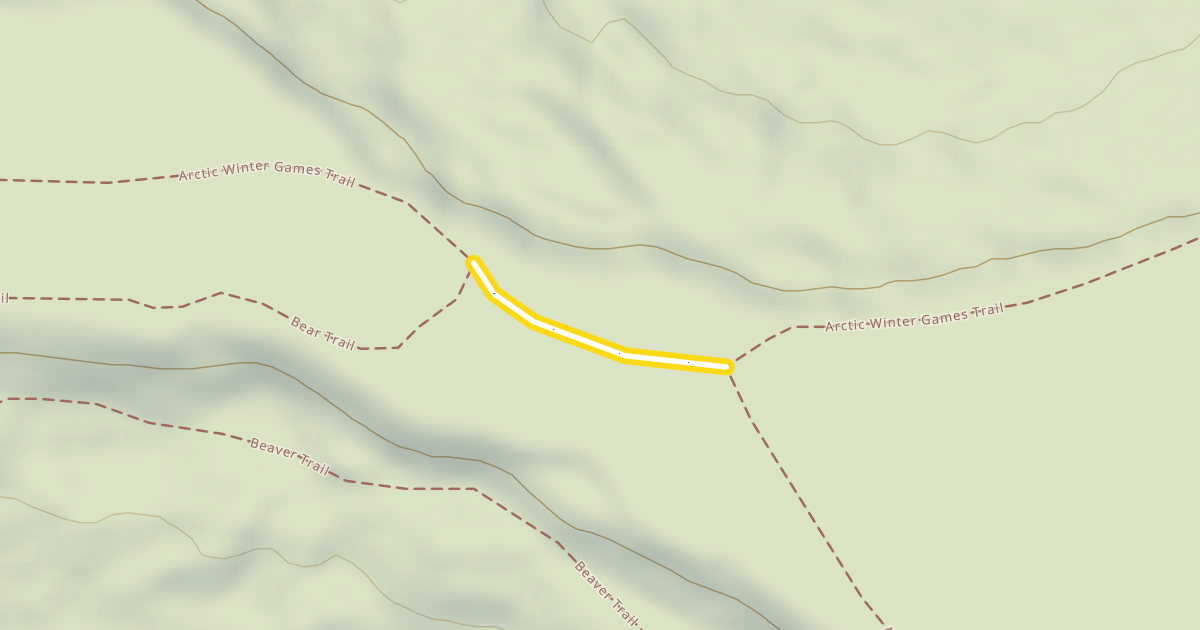 Map preview of Arctic Winter Games Trail