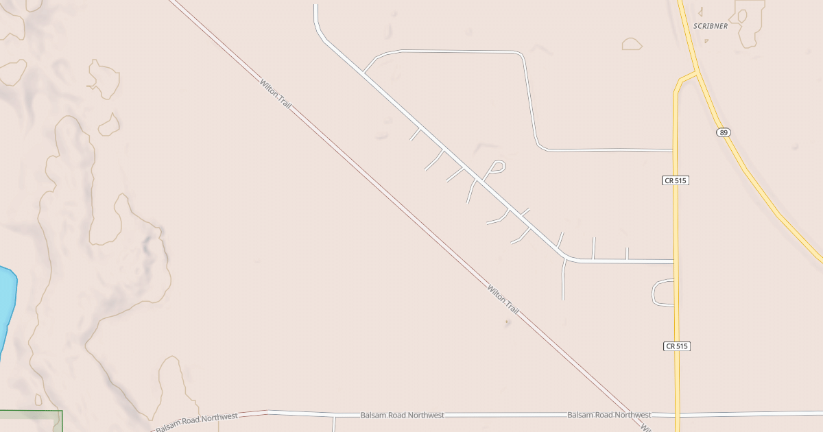 Map preview of Wilton Trails Northwest
