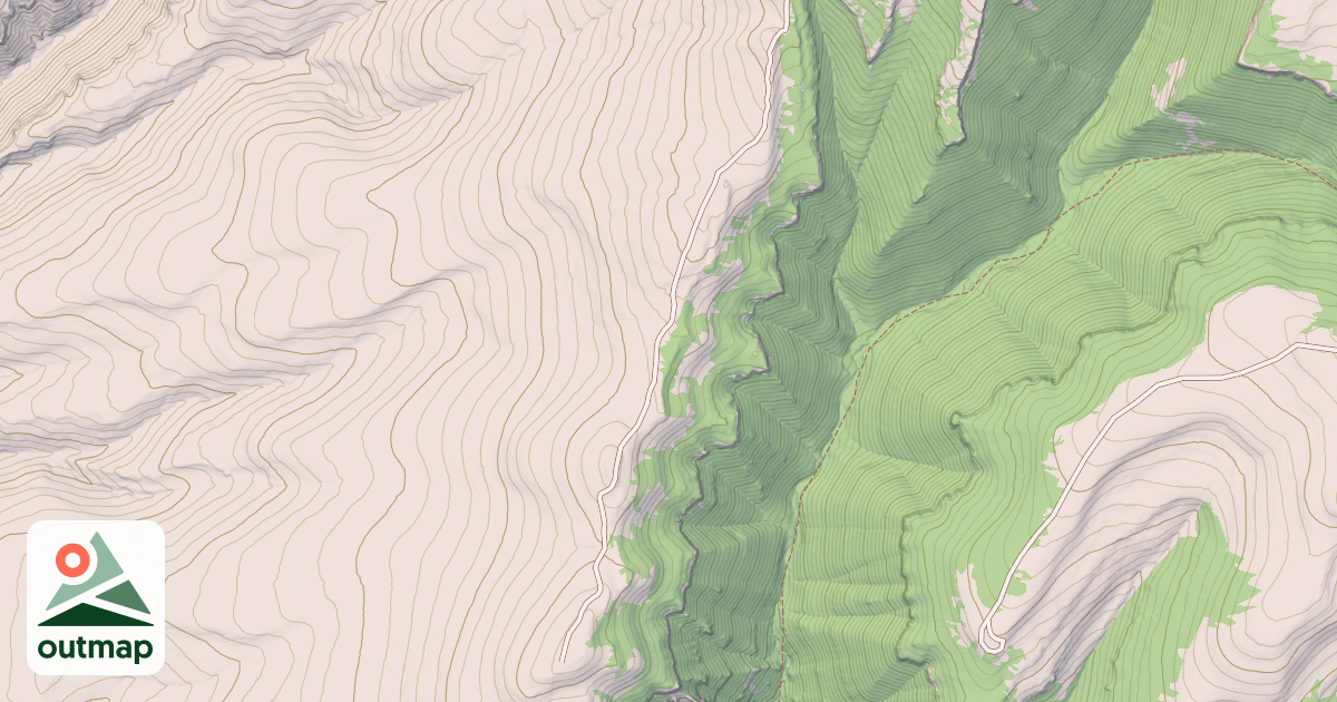 Map of HORSE CREEK MESA