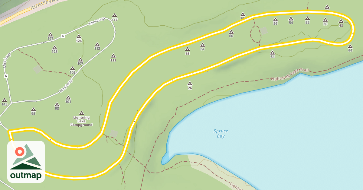 Map of Campground Loop