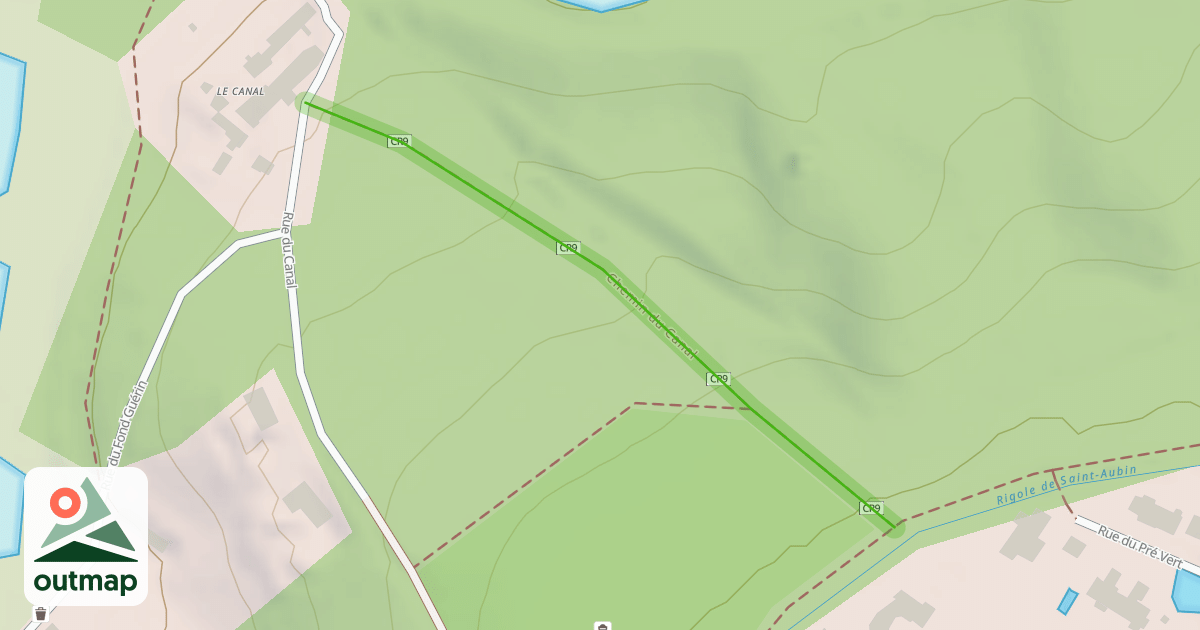 Map of Chemin du Canal