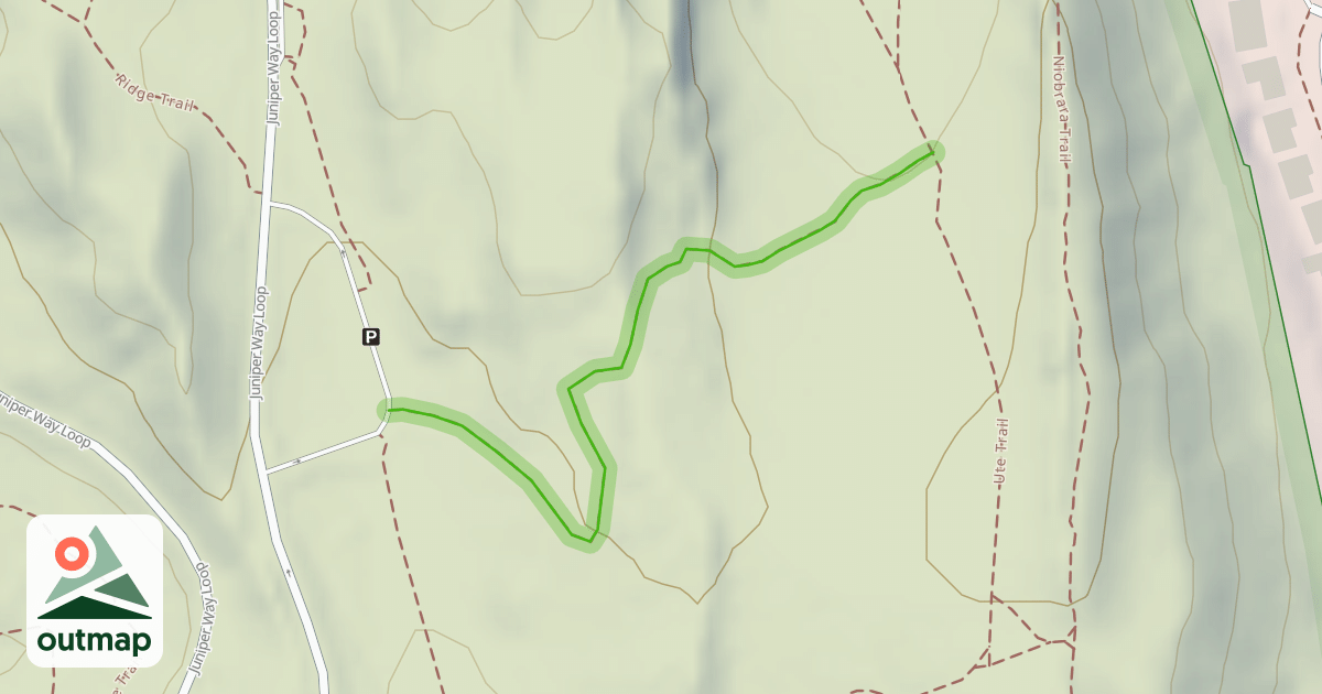 Map of Ute Trail Connection