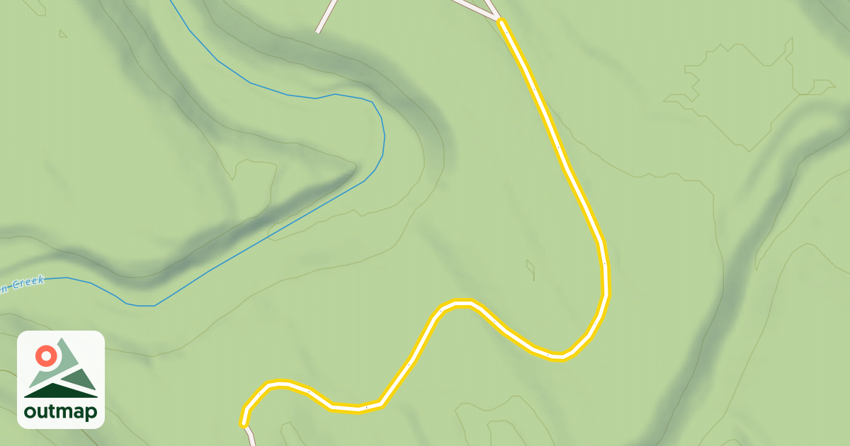 Map of National Forest Development Road 2916