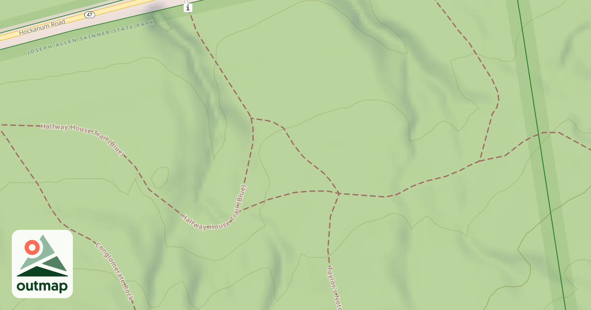 Map of Taylor's Notch Trail