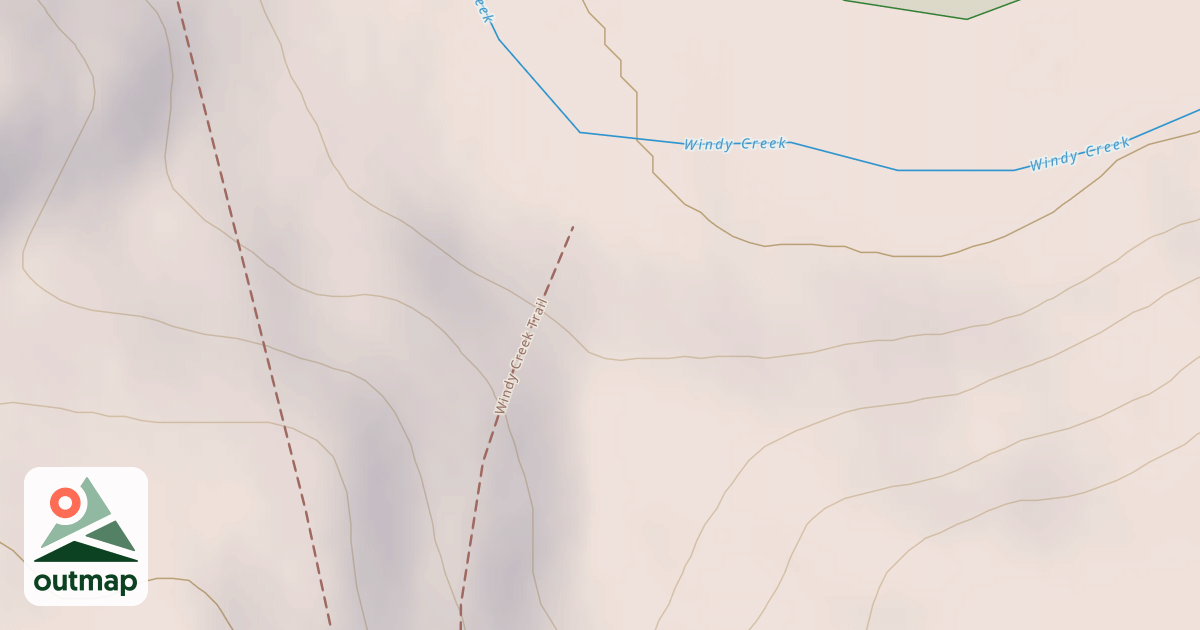 Map of Windy Creek Subsistence Ohv Trail