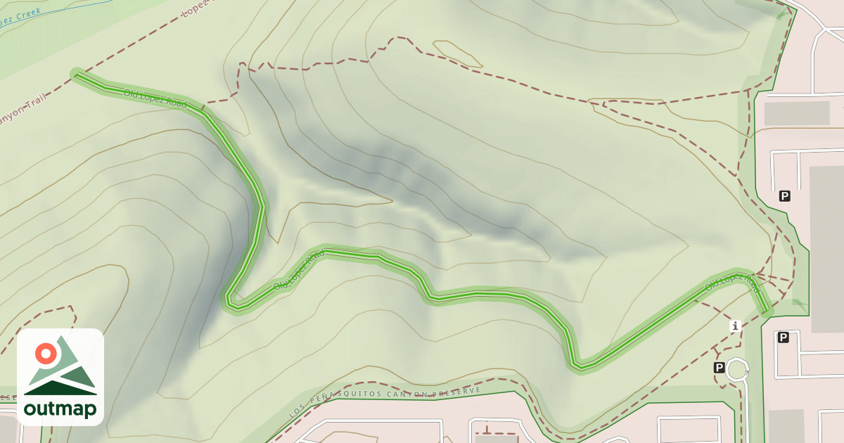 Map of Old Lopez Road