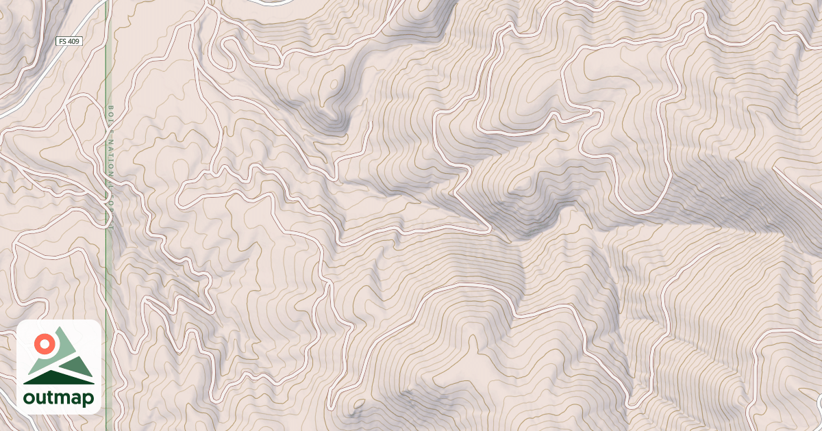Map of DITCH SOUTH