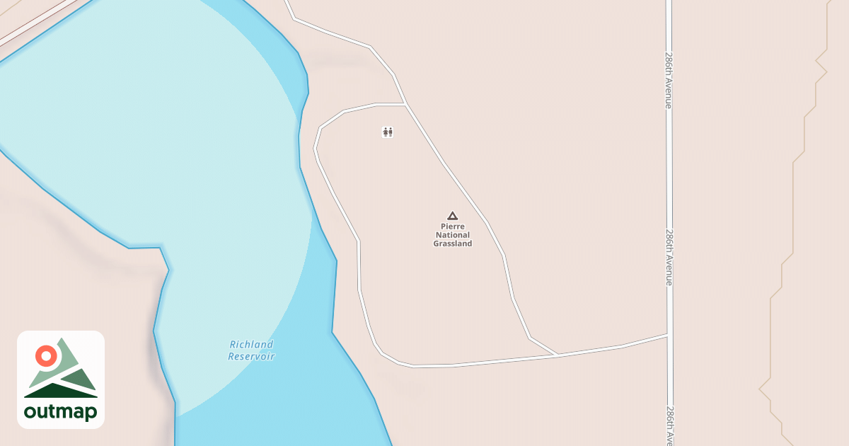 Map of RICHLAND DAM REC. SPUR (FPNG)