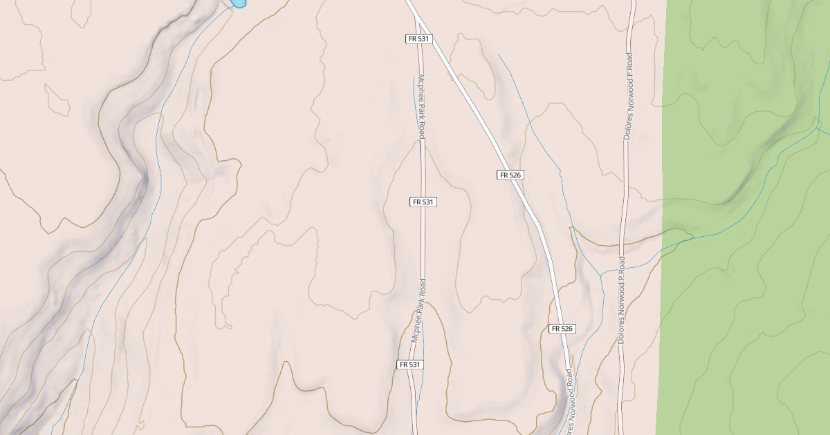 Map preview of MCPHEE PARK