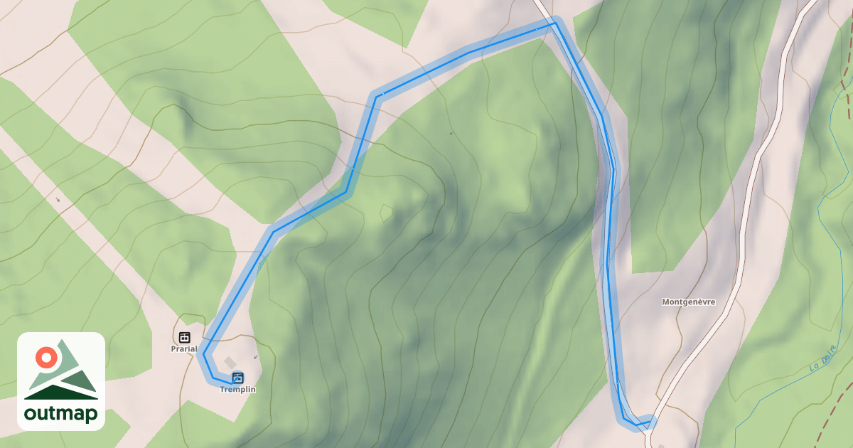 Map of La Doire