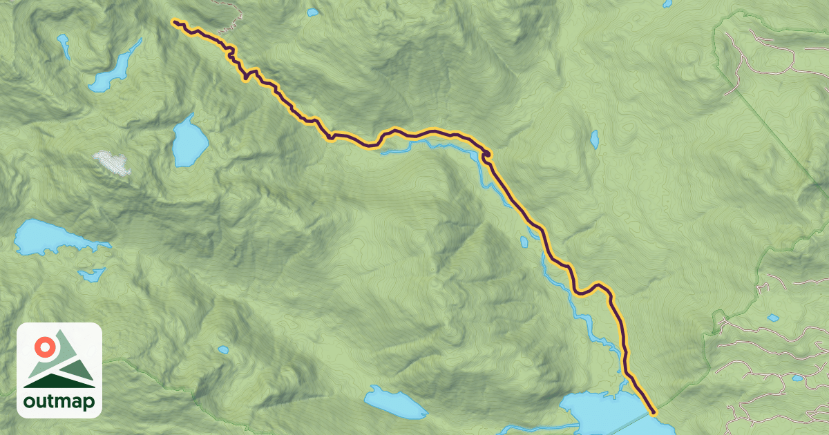 Map of Della Falls Trail