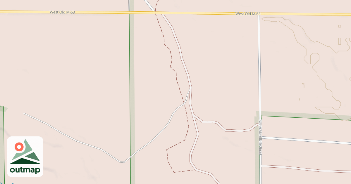 Map of Little Manistee Motorcycle Trail