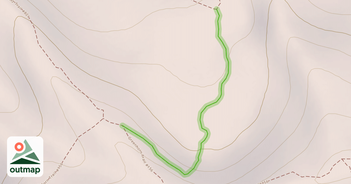 Map of Cowhorn Trail