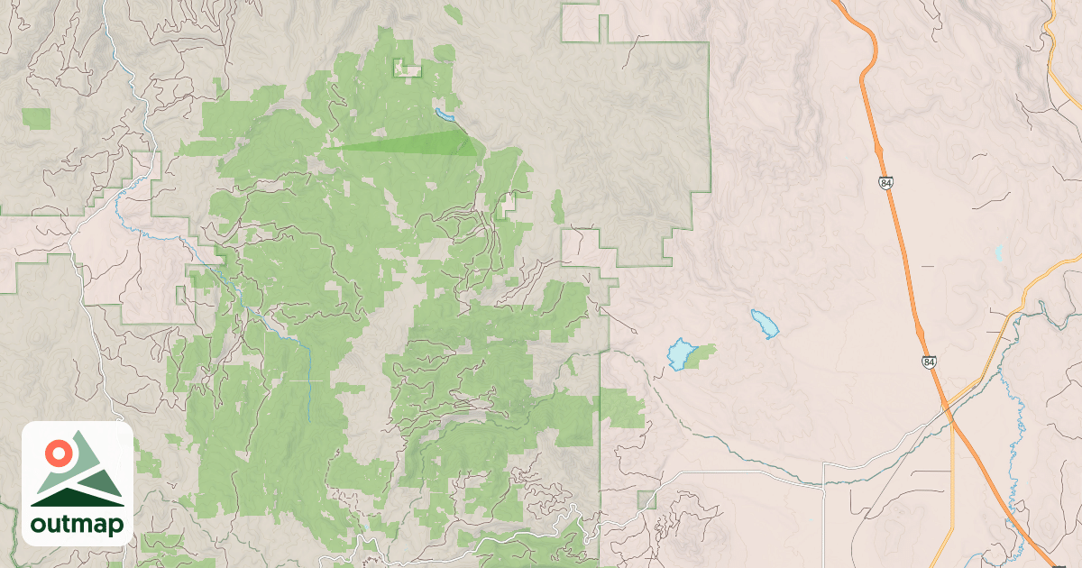 Map of Ladd Canyon Snowmobile