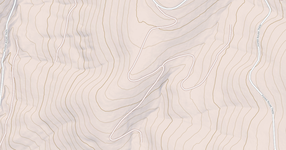 Map preview of USFS National Forest System Roads {9D0A52AB-6396-4B26-9E5D-A54DCACCA7CA}