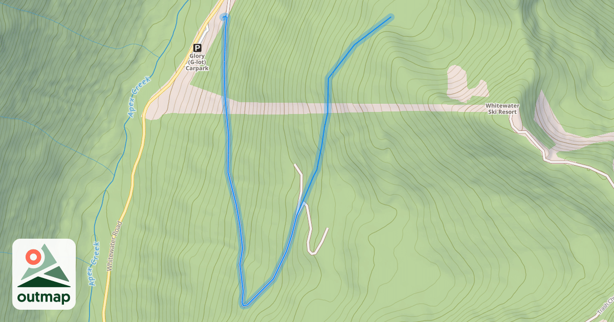 Map of Backside Ski Way