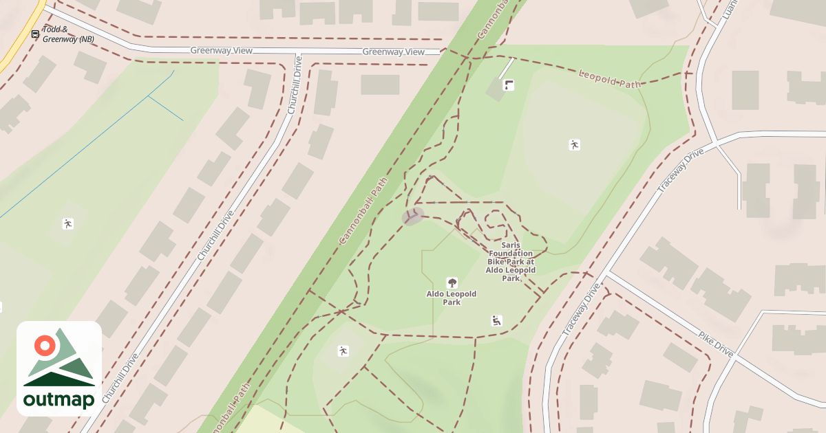 Map of Aldo Leopold Pilot Trail