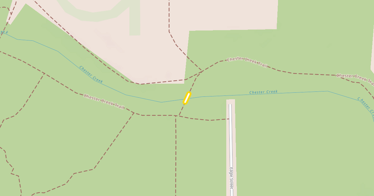 Map preview of Chester Creek Trail