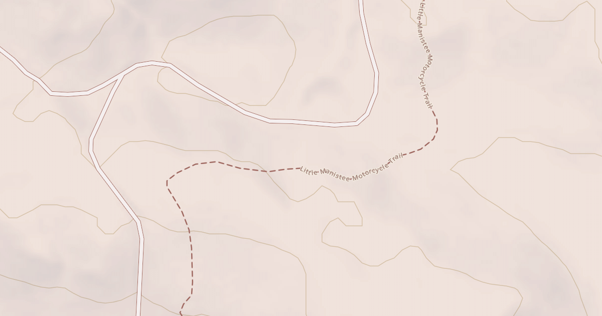 Map preview of Little Manistee Motorcycle Trail