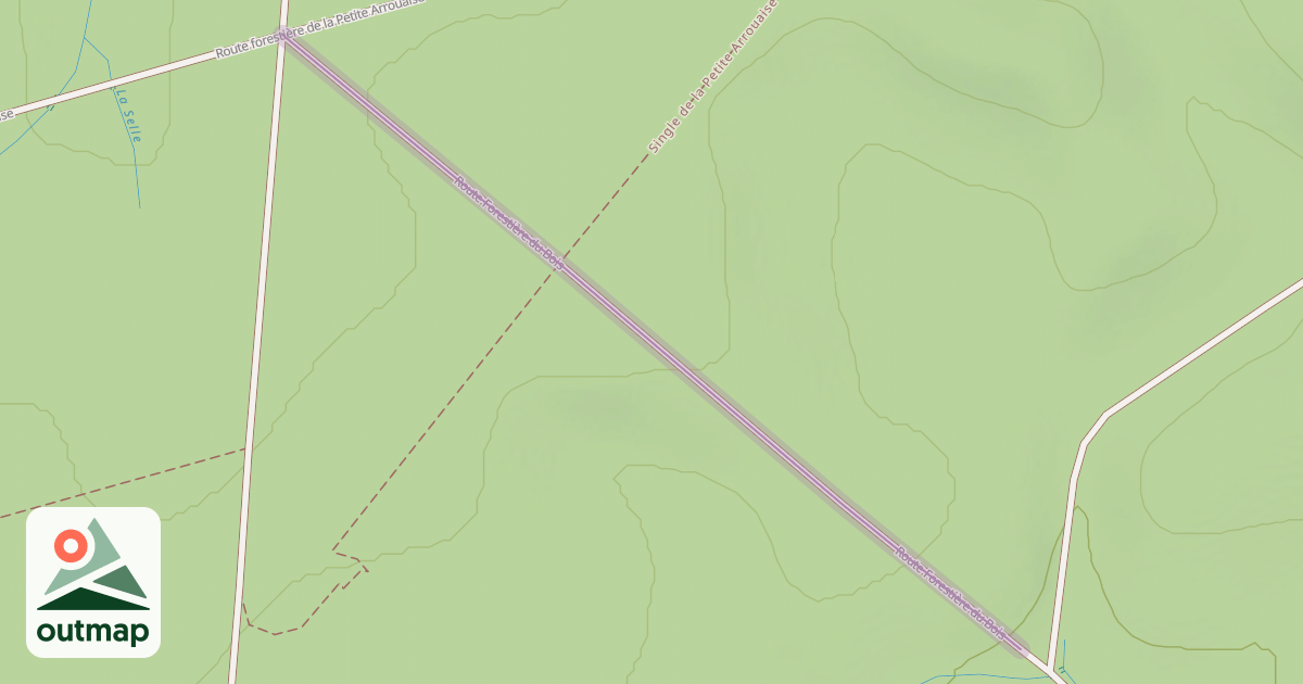 Map of Route Forestière du Bois