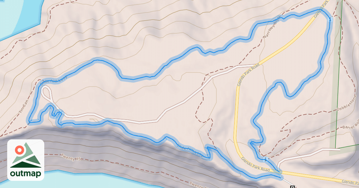Map of Slide Hill Loop