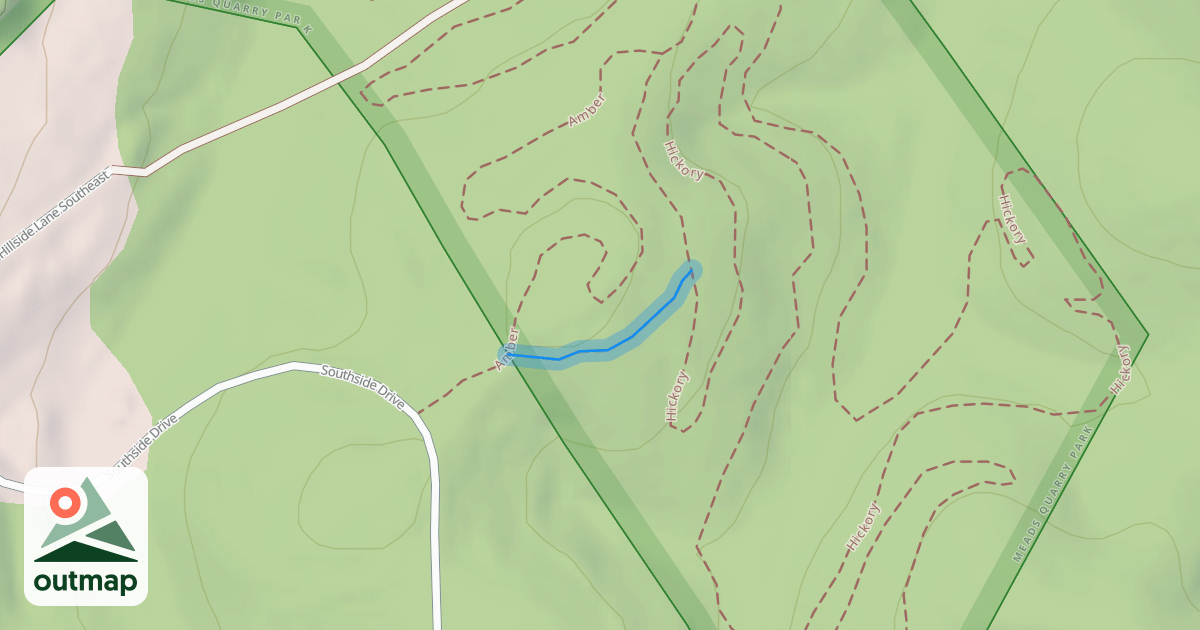 Map of Amber/Hickory Connector