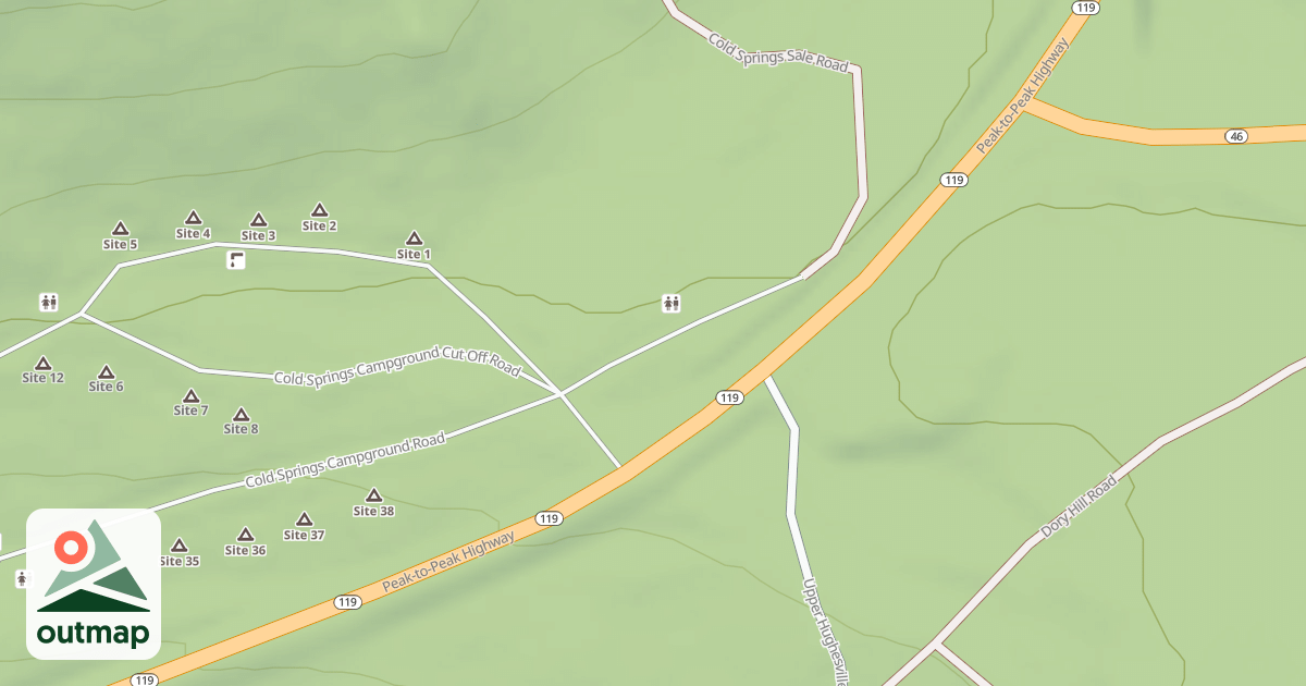 Map of COLD SPRINGS PICNIC AREA