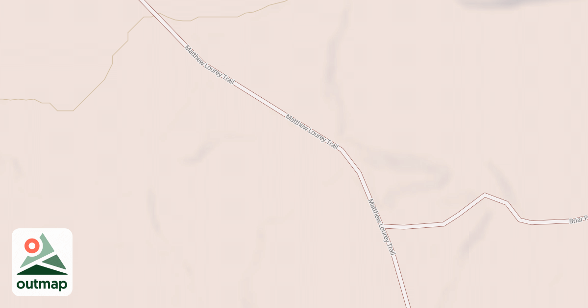 Map of Matthew Lourey State Trail