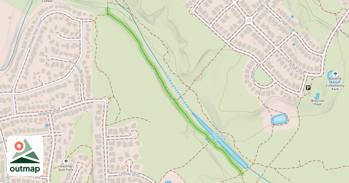 Map of Slaughter Creek Trail 3