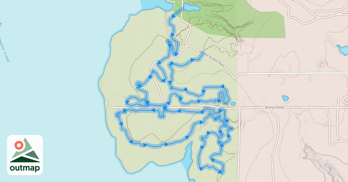 Map of Red Trail