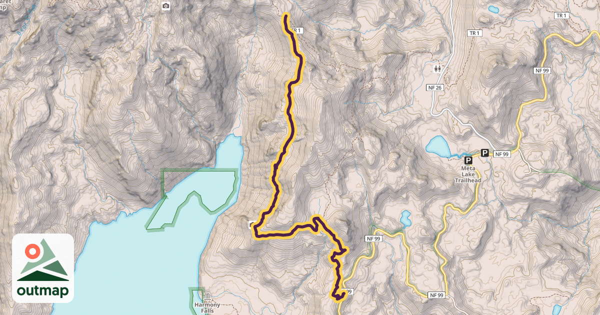 Map of Independence Pass Trail