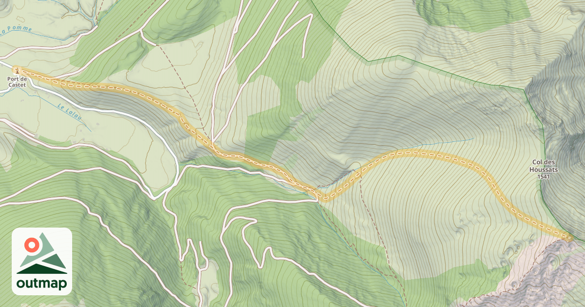 Map of Le Mail — Port de Castet