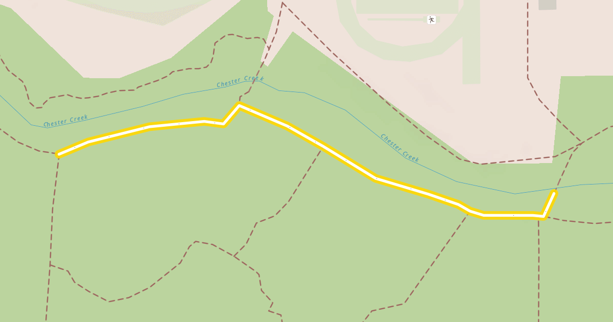 Map preview of Chester Creek Trail