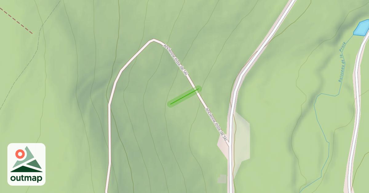 Map of Ancienne piste de ski