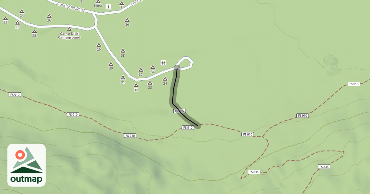 Map of Sourdough Trail