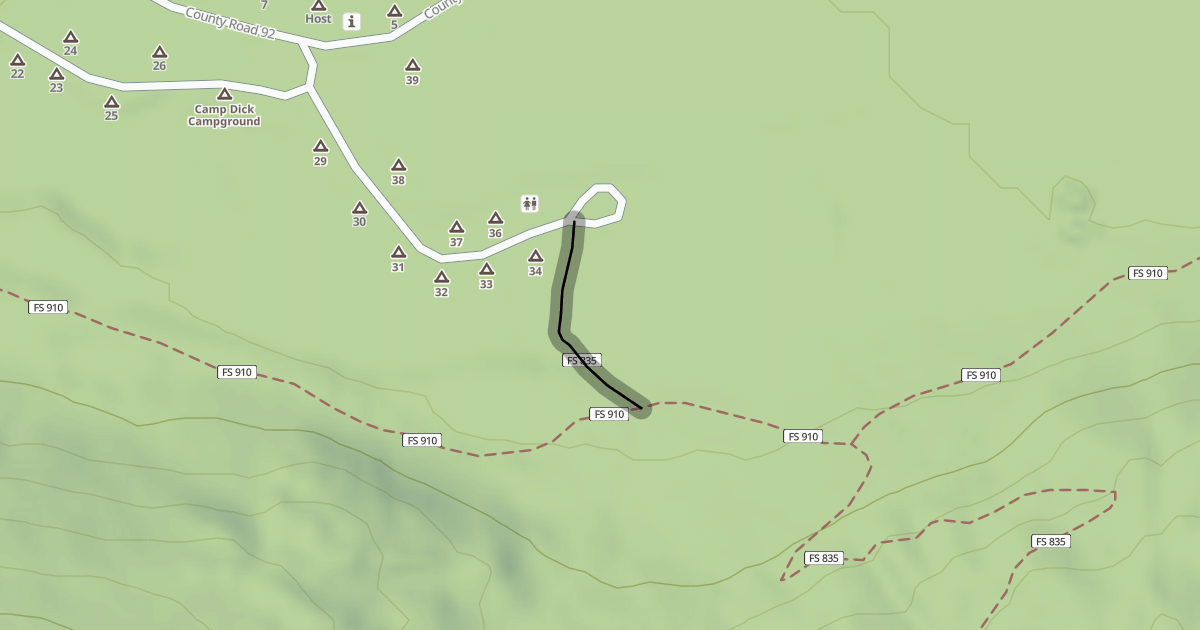 Map preview of Sourdough Trail