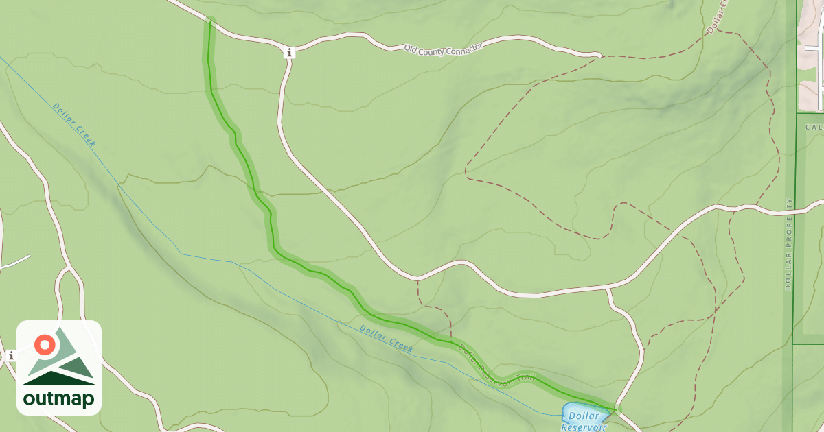 Map of Dollar Reservoir Trail