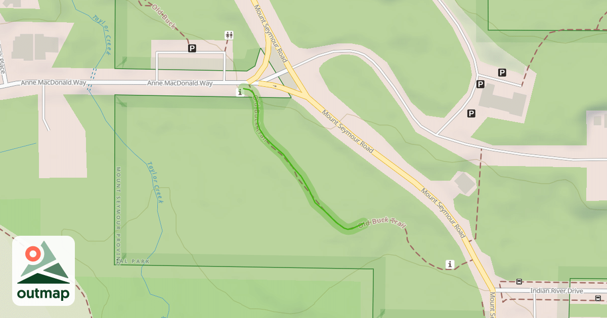 Map of Old Buck Trail