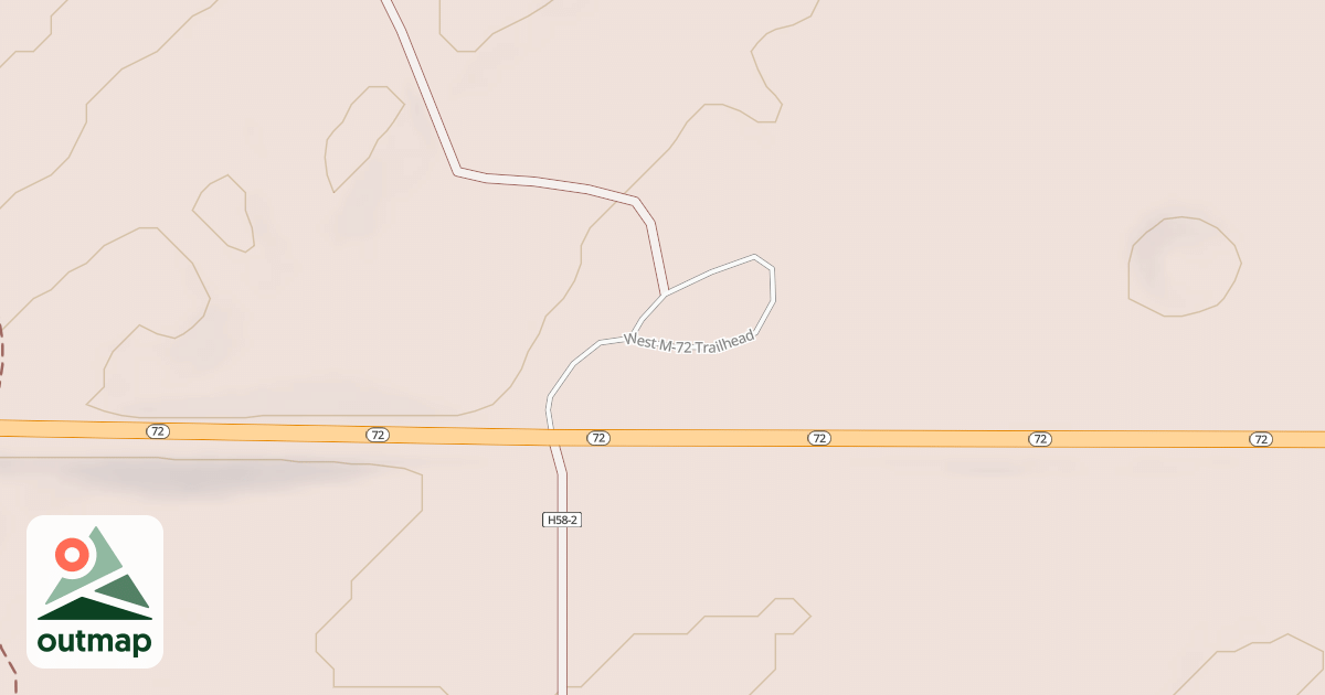Map of WEST M-72 TRAILHEAD