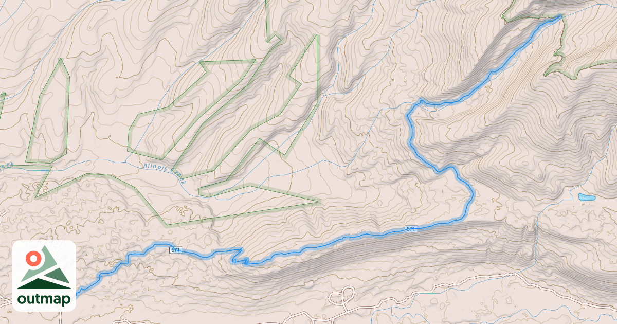Map of Texas Ridge Trail
