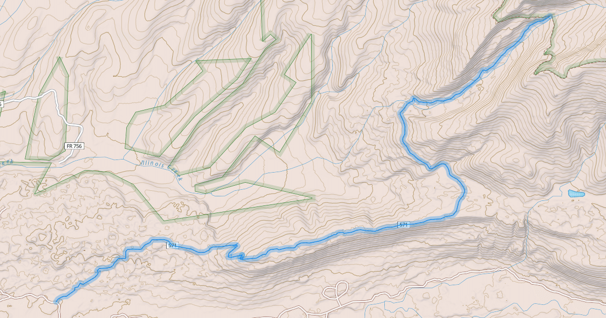 Map preview of Texas Ridge Trail