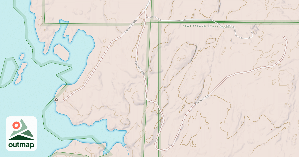 Map of BIRCH LAKE ACCESS SPUR A