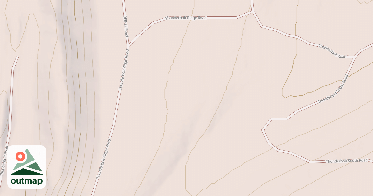 Map of THUNDERBOLT RIDGE